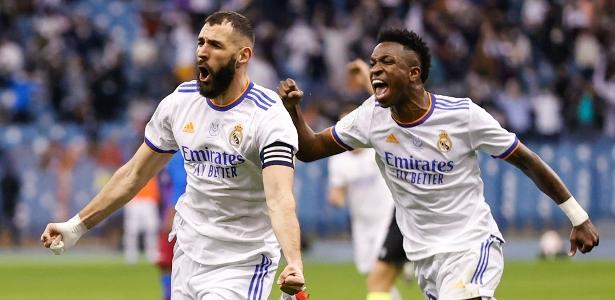 Benzema vê Vini Jr craque e futuro candidato à melhor do mundo - UOL Esporte