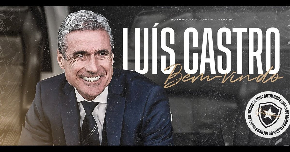 BOTAFOGO ANUNCIA LUÍS CASTRO COMO NOVO TÉCNICO: ‘FORÇAS EXTERNAS CONFIRMAM’; CONTRATO É DE DOIS ANOS - FogãoNET