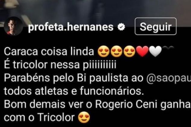 Marcos faz piada com Hernanes após ex-São Paulo “comemorar” título do Paulistão - Torcedores.com