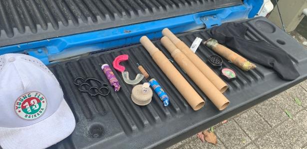 PM prende membros de organizadas do Flu com granada, soco inglês e cocaína - UOL Esporte